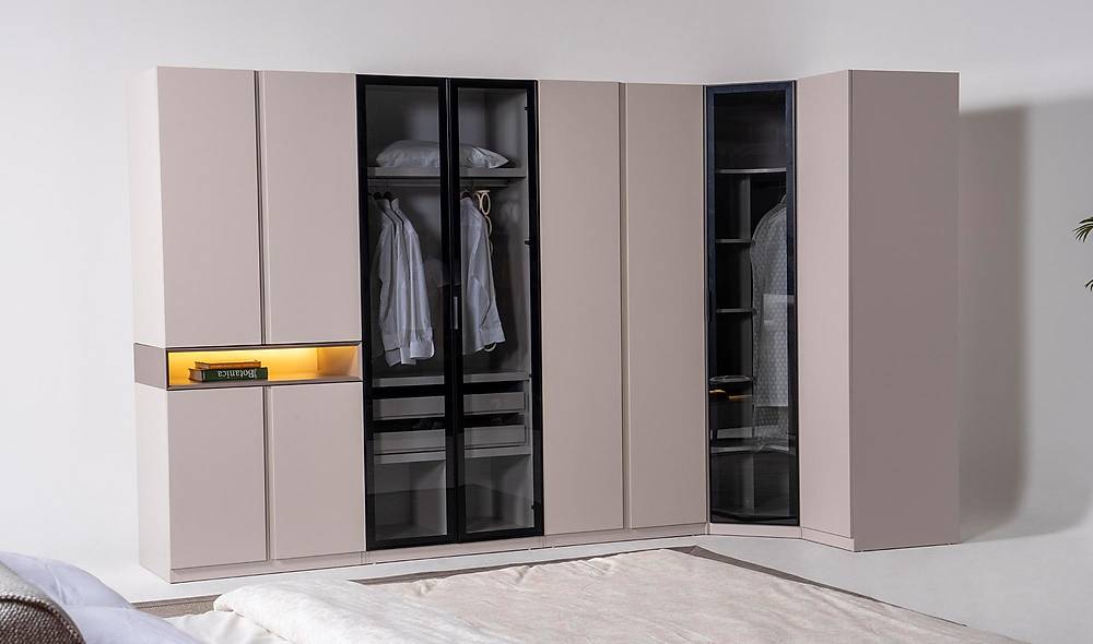 Samara Gardrop - Köşe Dolaplı Giyinme Odası