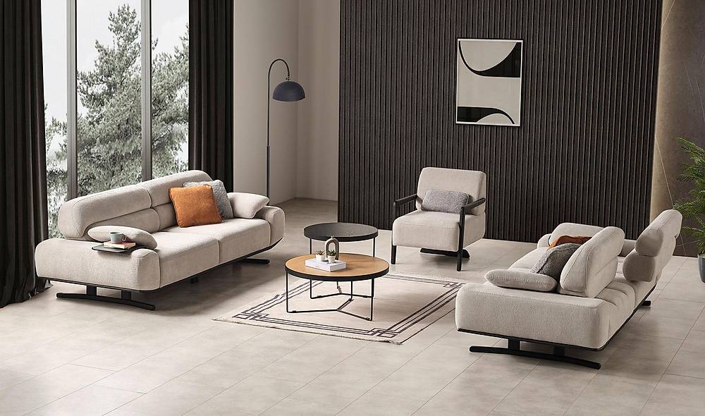 Aldo Koltuk Takımı - Siyah Koltuk Takımı