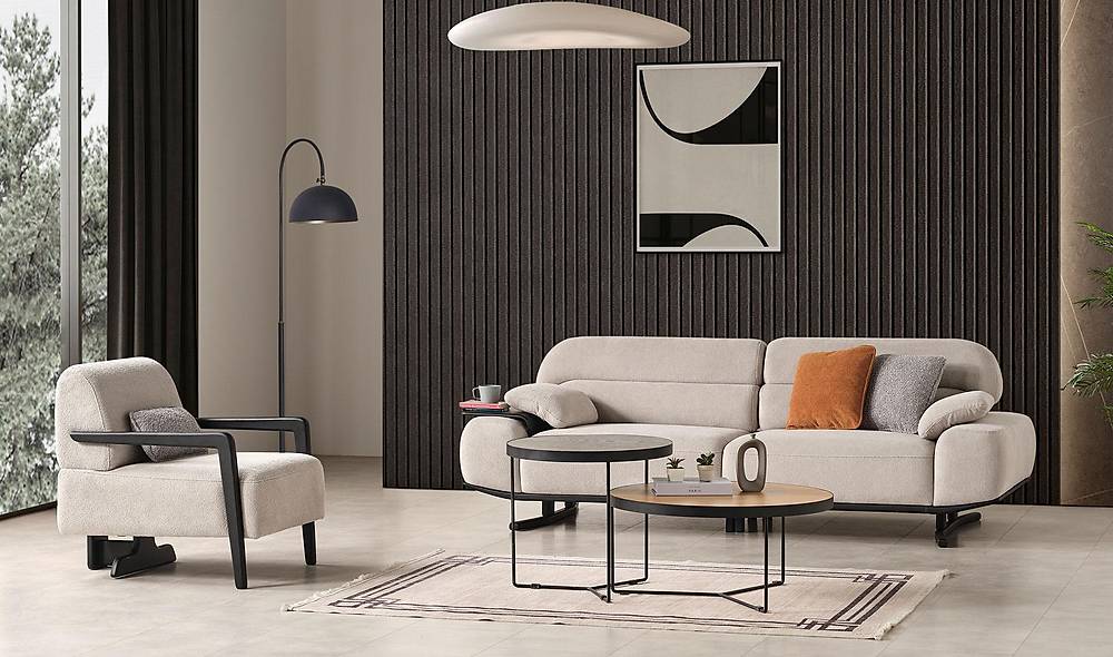 Aldo Koltuk Takımı - Siyah Koltuk Takımı