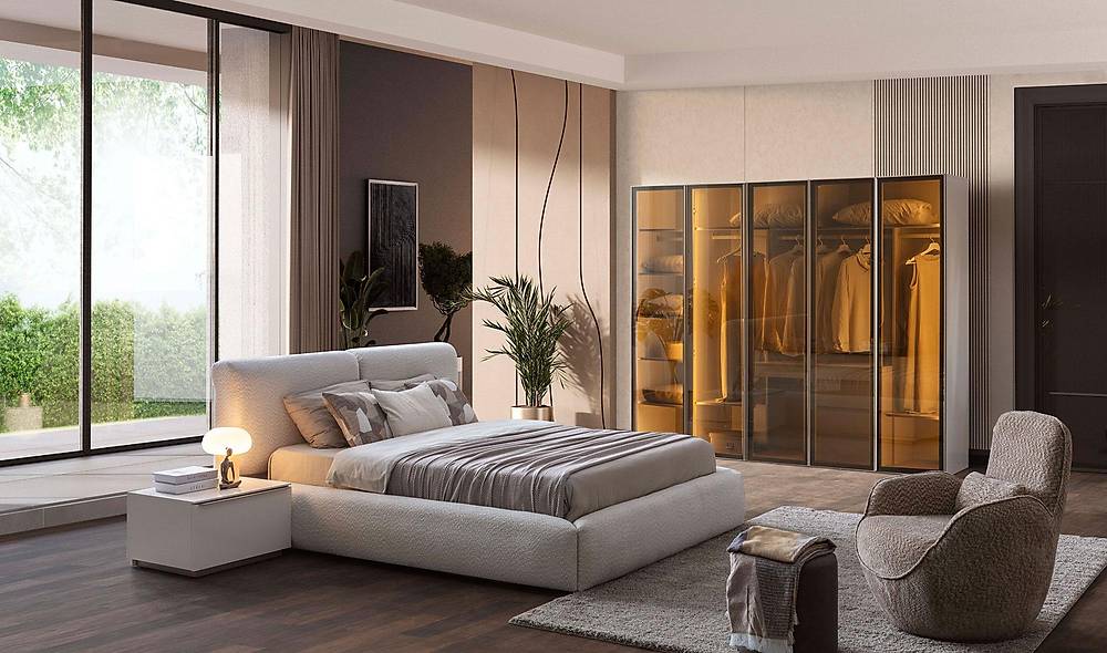 Merry Bazalı Yatak Odası - Reflekte Kapaklı Yatak Odası