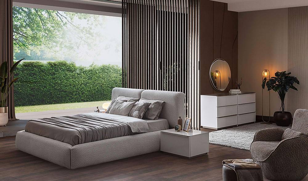 Merry Bazalı Yatak Odası - Reflekte Kapaklı Yatak Odası