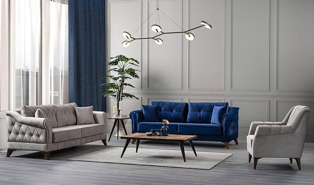 Nice Oturma Grubu - Kadife Oturma Grubu