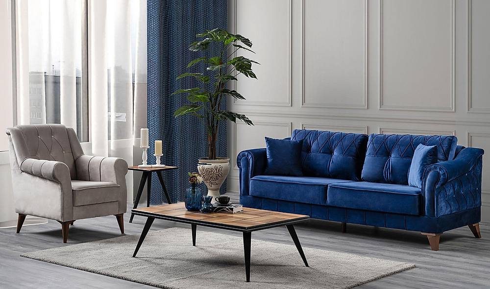 Nice Oturma Grubu - Kadife Oturma Grubu