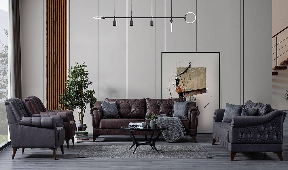 Nice Oturma Grubu - Nubuk Oturma Grubu