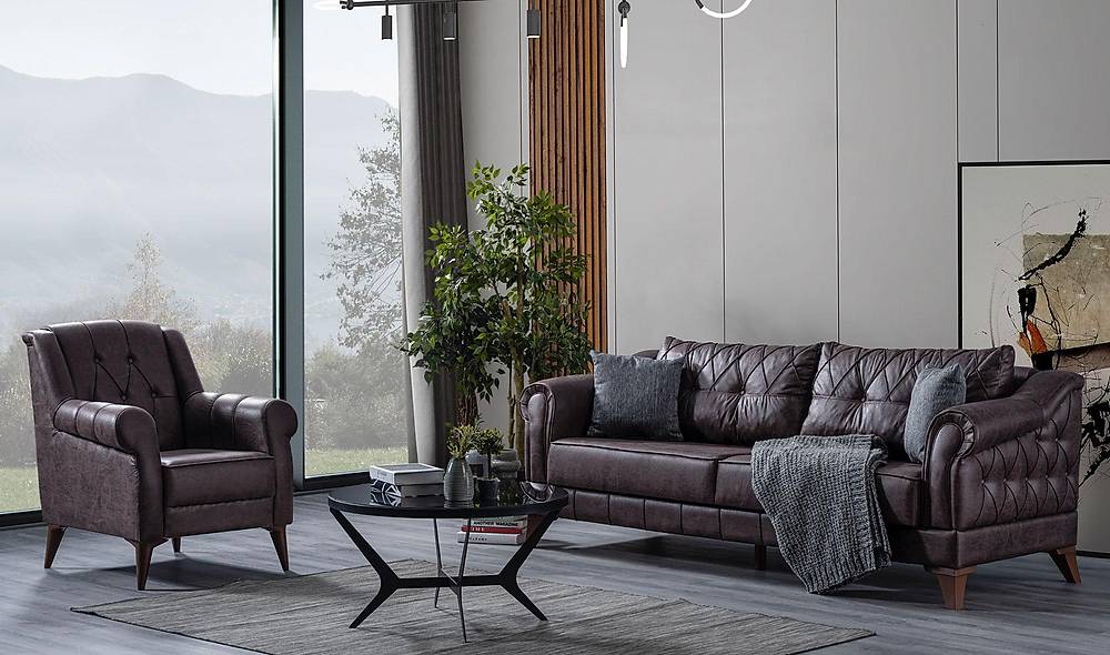 Nice Oturma Grubu - Nubuk Oturma Grubu