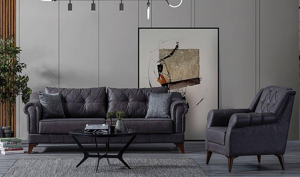 Nice Oturma Grubu - Nubuk Oturma Grubu