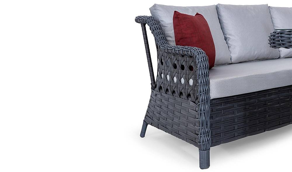 Kanvas Bahçe Masa Takımı - Antrasit Bahçe Masa Takımı