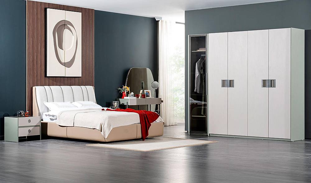 Gardena Bazalı Yatak Odası - 5 Kapılı Yatak Odası