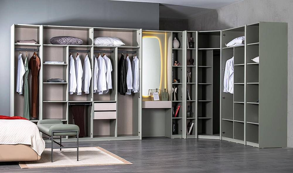 Gardena Gardrop - Köşe Dolaplı Giyinme Odası