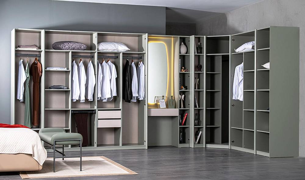 Gardena Gardrop - Köşe Dolaplı Giyinme Odası