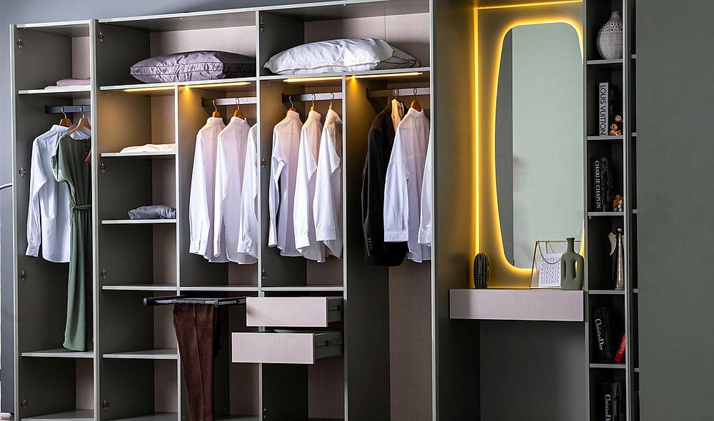 Gardena Gardrop - Köşe Dolaplı Giyinme Odası