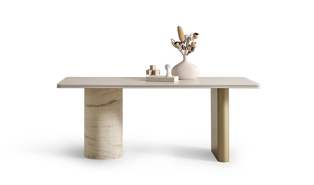 Elizabeth Yemek Masası Takımı - Bej Yemek Masası Takımı