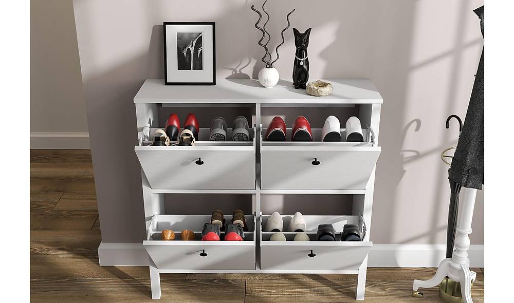 Frezo Ayakkabılık - Çekmeceli Vestiyer Portmanto