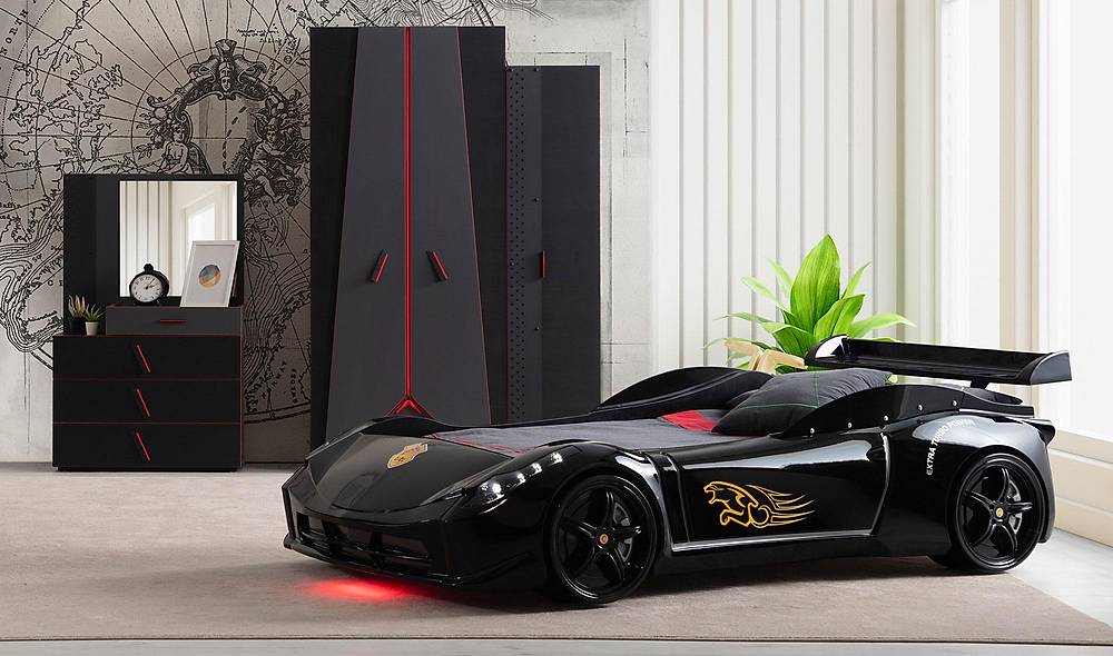 Network Arabalı Genç Odası - Siyah Genç Odası