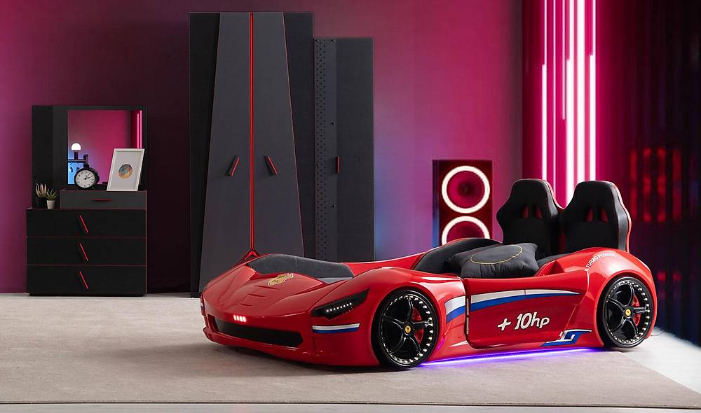 Network Arabalı Genç Odası - Ledli Genç Odası