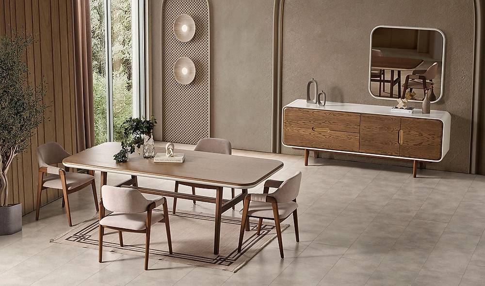 Toronto Yemek Odası - Meşe Yemek Odası