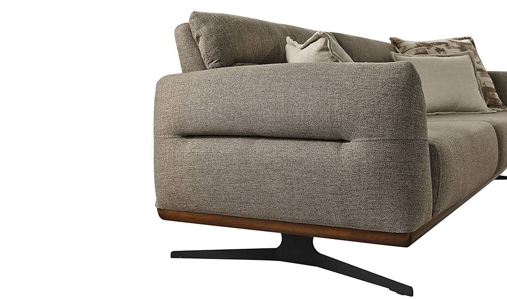 Becky Koltuk Takımı - Gri - Bej Koltuk Takımı