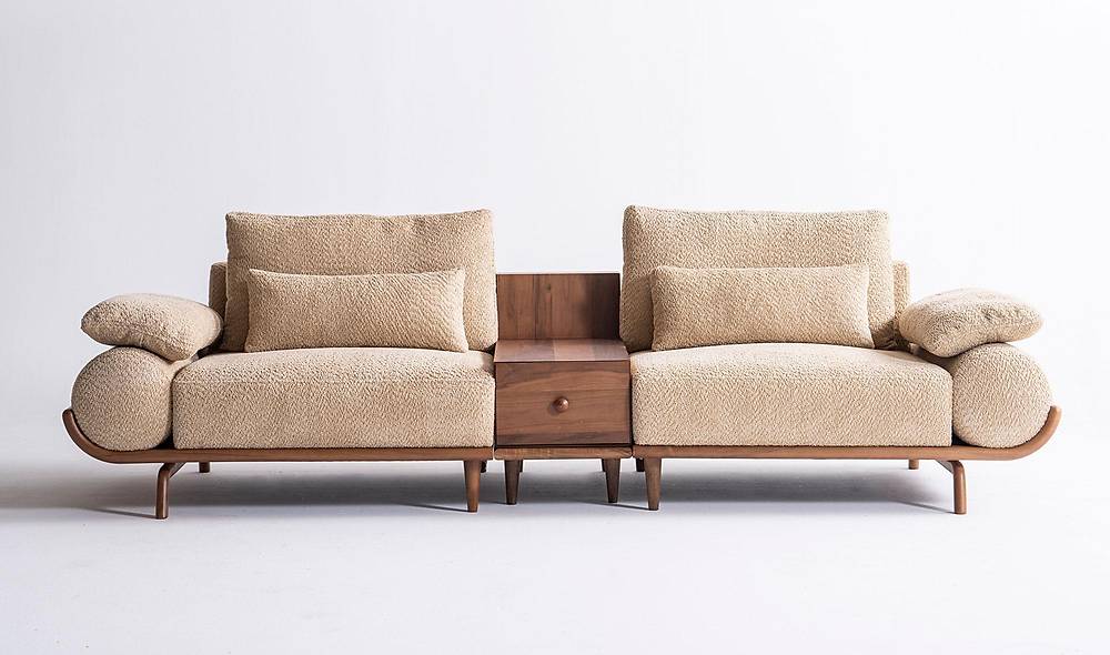 Almeda Koltuk Takımı - Ahşap Kollu Koltuk Takımı