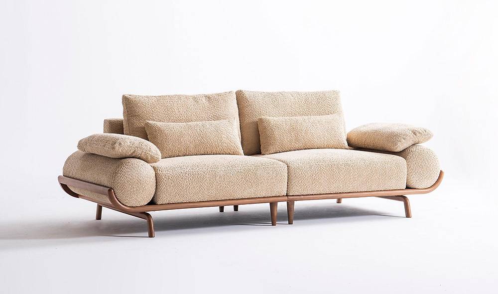 Almeda Koltuk Takımı - Ahşap Kollu Koltuk Takımı