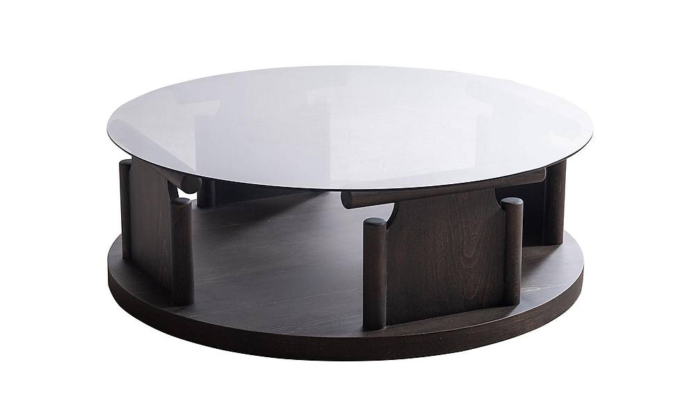 Bitez Orta Sehpa - Yuvarlak - Koyu Ceviz Sehpa ve Aksesuar