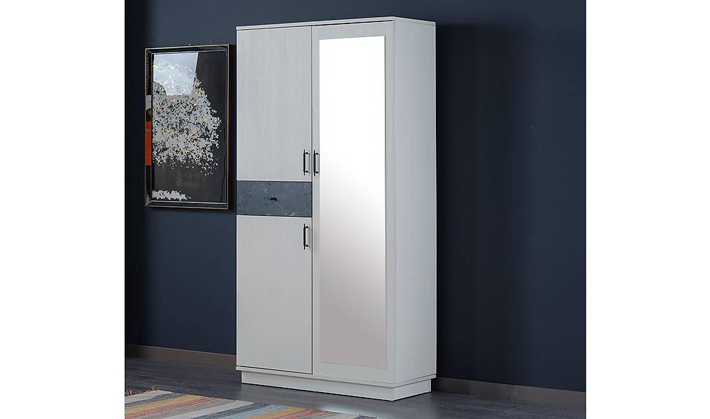 Craft Portmanto - 3 Kapılı - Beyaz Vestiyer Portmanto