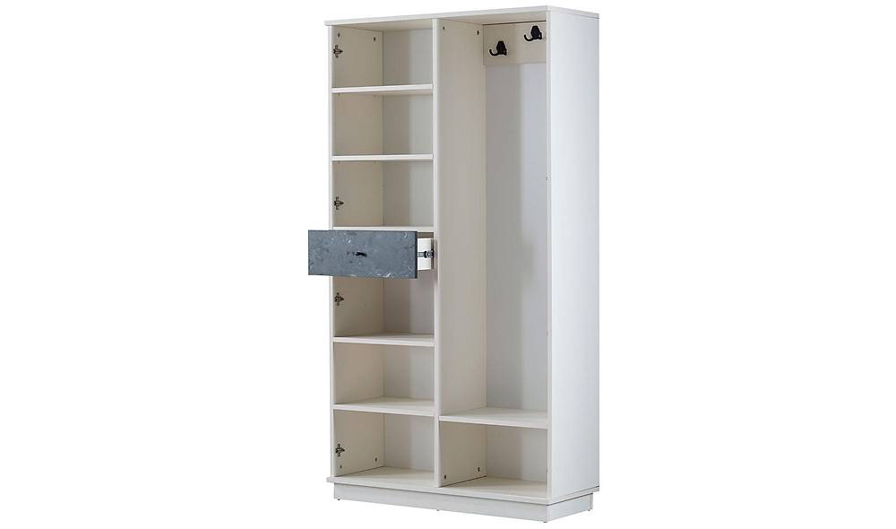 Craft Portmanto - 3 Kapılı - Beyaz Vestiyer Portmanto