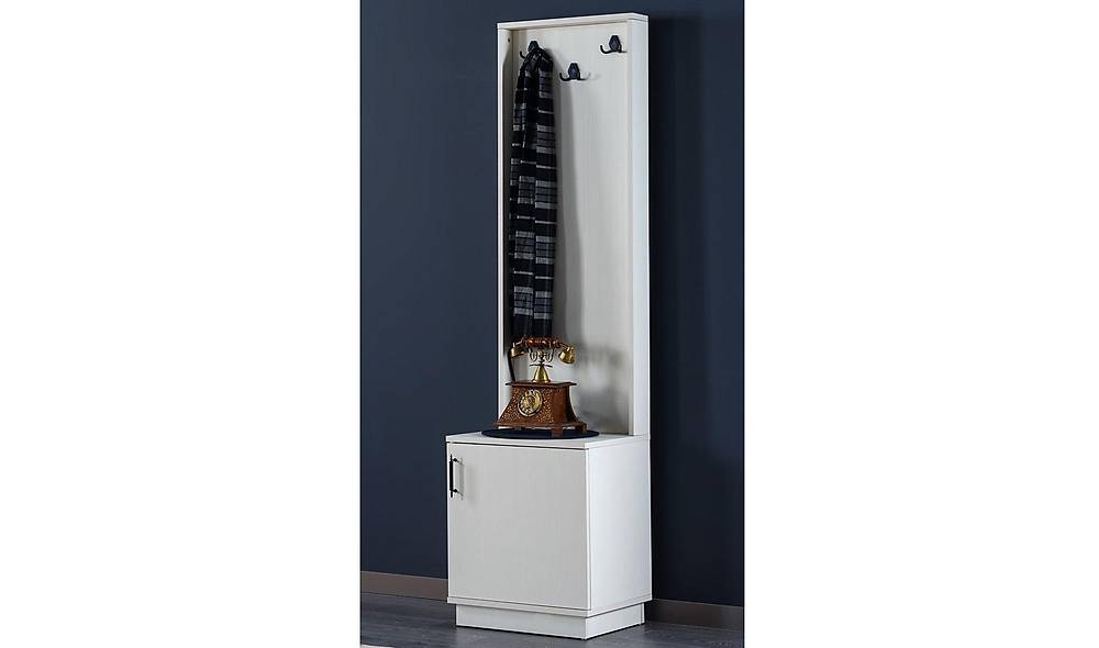 Craft Portmanto - 3 Kapılı - Beyaz Vestiyer Portmanto