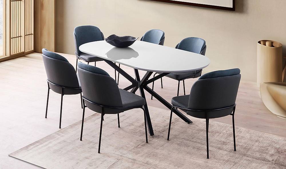 Lara Yemek Masası Takımı - Sirius Sandalye Yemek Masası Takımı