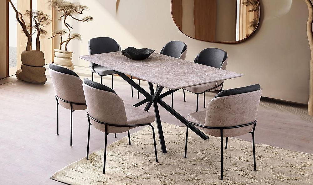 Afora Yemek Masası Takımı - Sirius Sandalye Yemek Masası Takımı