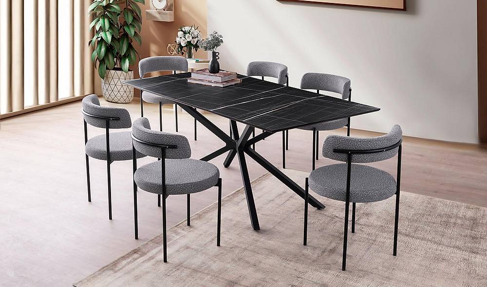 Afora Yemek Masası Takımı - Elvis Sandalye Yemek Masası Takımı