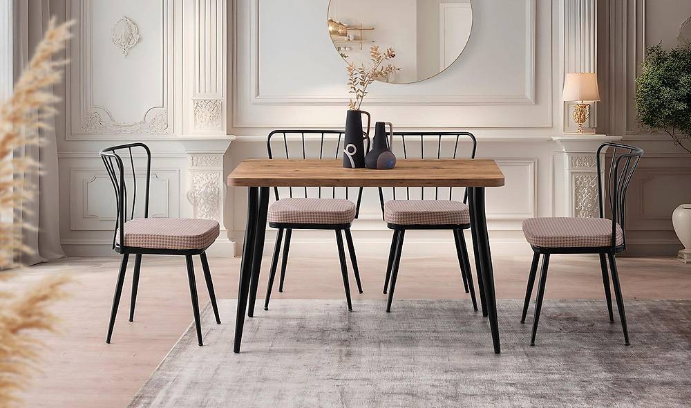 Ailso Yemek Masası Takımı - Romano Sandalye Yemek Masası Takımı