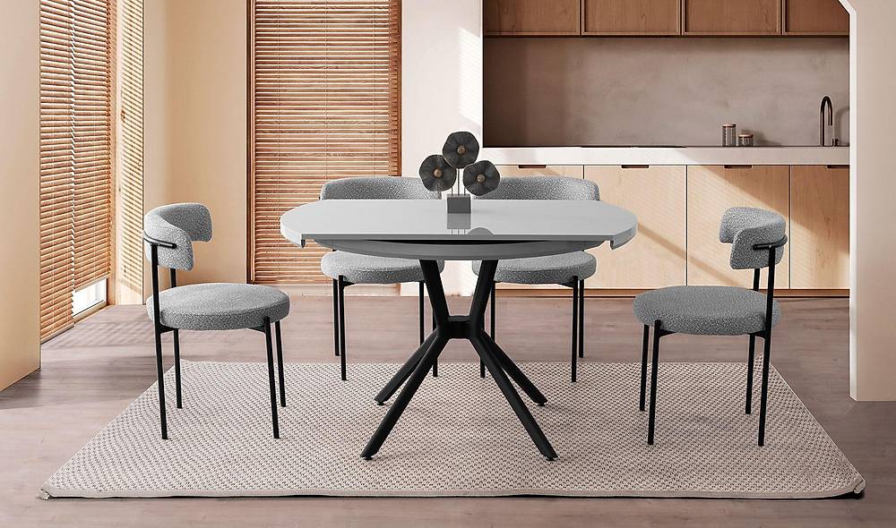 Alara Yemek Masası Takımı - Elvis Sandalye Yemek Masası Takımı