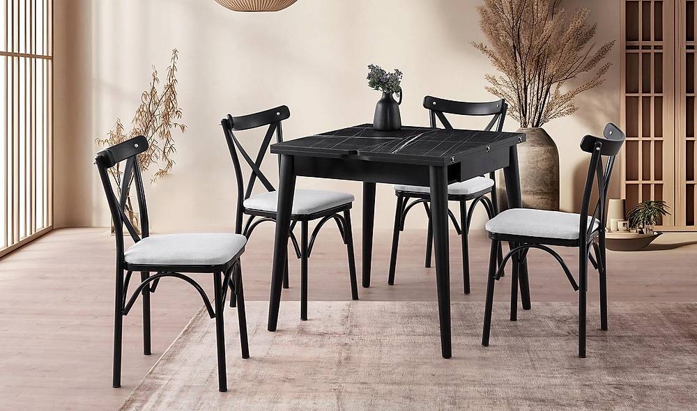 Alfa Yemek Masası Takımı - Brezee Sandalye Yemek Masası Takımı