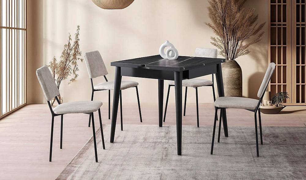 Alfa Yemek Masası Takımı - Alessa Sandalye Yemek Masası Takımı