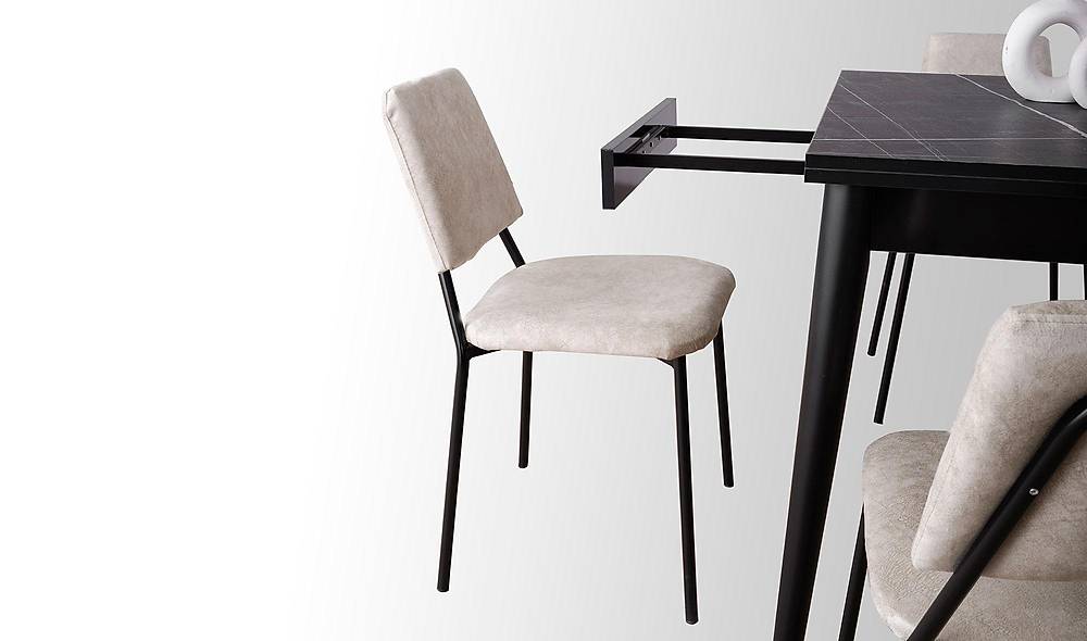 Alfa Yemek Masası Takımı - Alessa Sandalye Yemek Masası Takımı