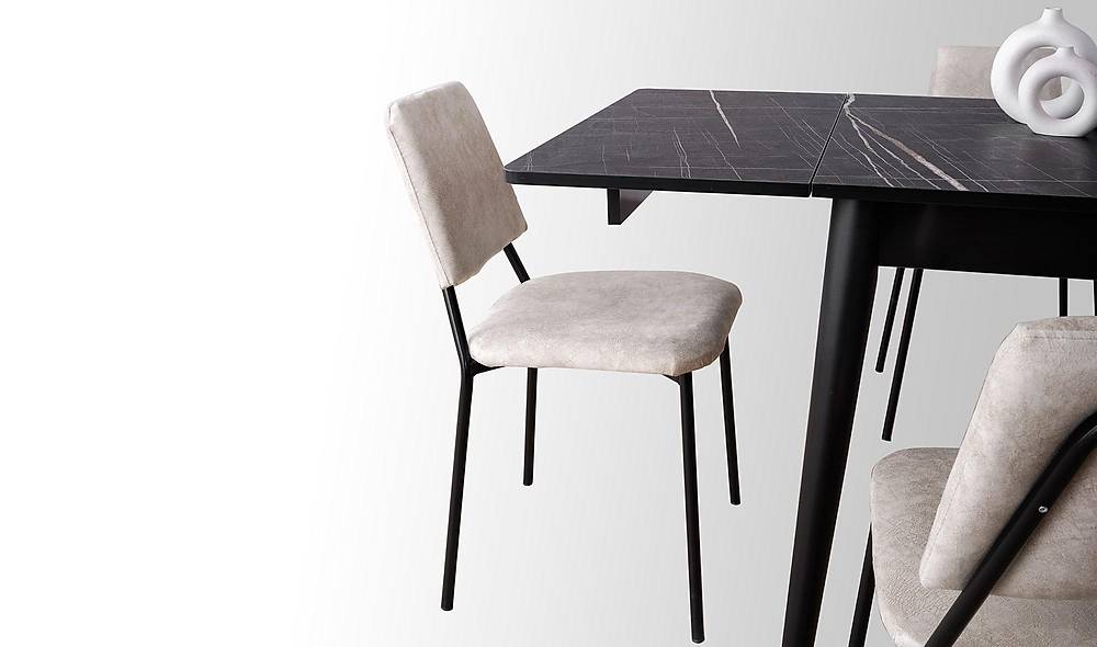 Alfa Yemek Masası Takımı - Alessa Sandalye Yemek Masası Takımı