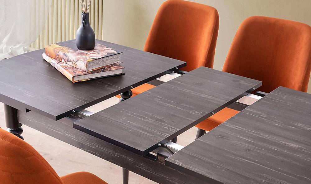 Alinda Yemek Masası Takımı - Kiremit Yemek Masası Takımı