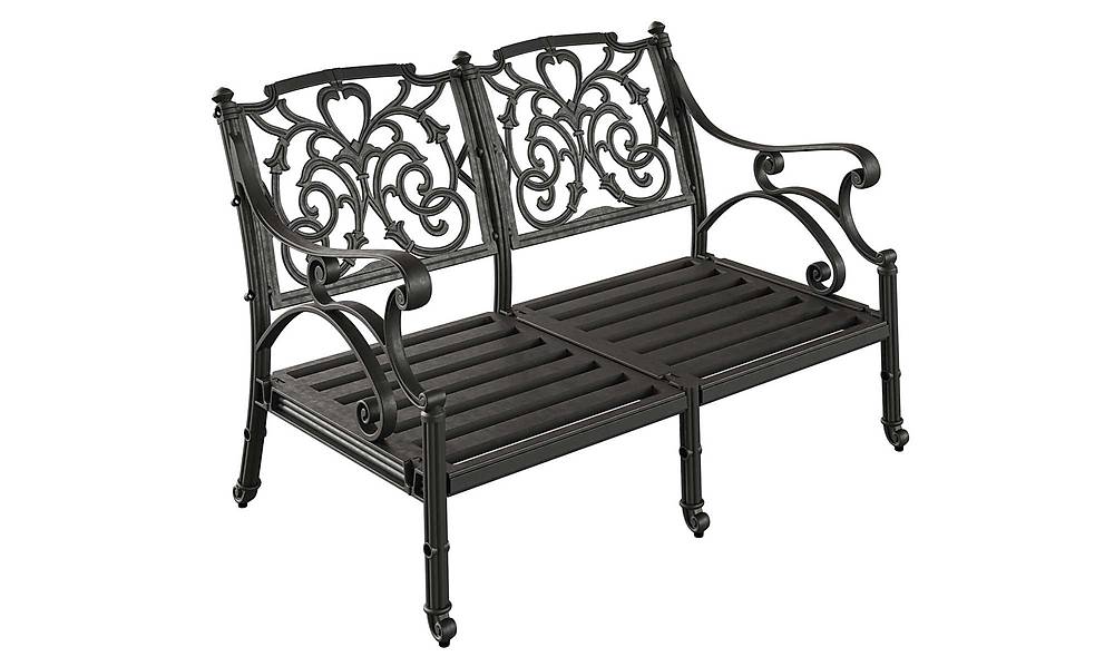 Melani İkili Bahçe Koltuğu - Siyah Bahçe Mobilyası