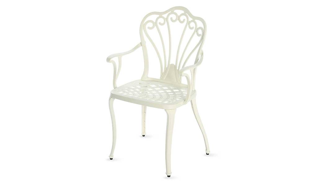 Gaia Beyaz Balkon - Bahçe Çay Seti - Yuvarlak Bahçe Mobilyası