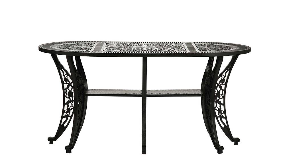 Gaia Bahçe Masa Takımı - Siyah Bahçe Mobilyası