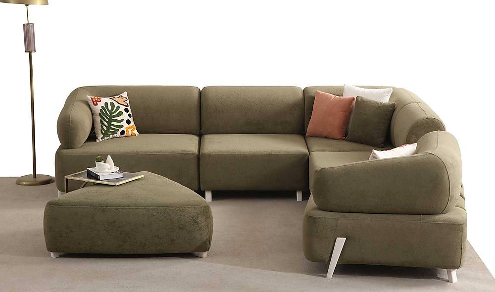 Ramona Köşe Takımı - Haki Köşe Koltuk