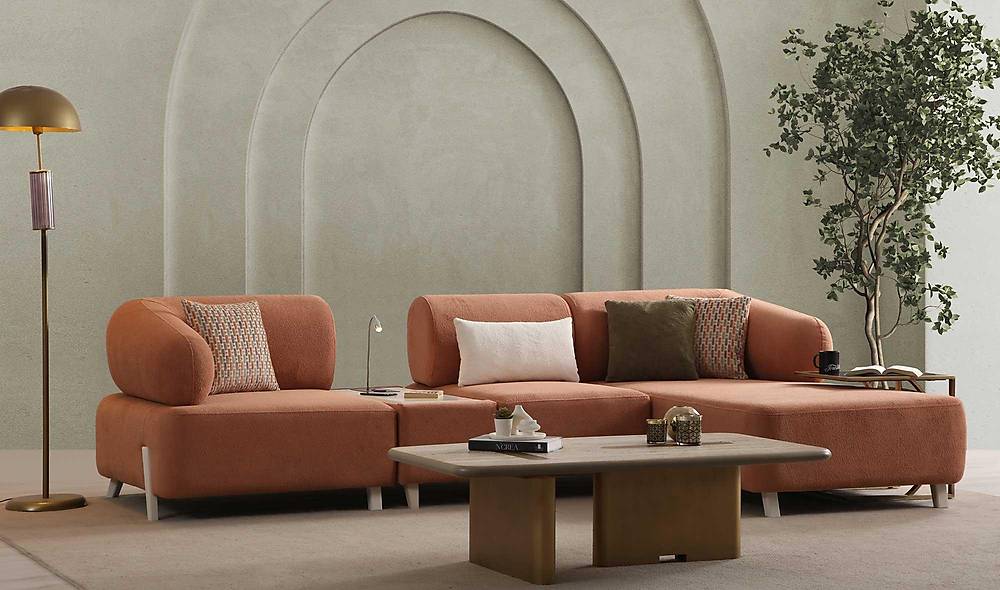 Ramona Köşe Takımı - Somon Köşe Koltuk