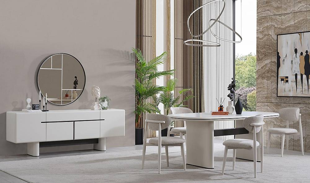 Noma Yemek Odası - Krem Yemek Odası