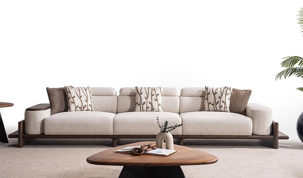 Alya Koltuk Takımı - Krem Koltuk Takımı