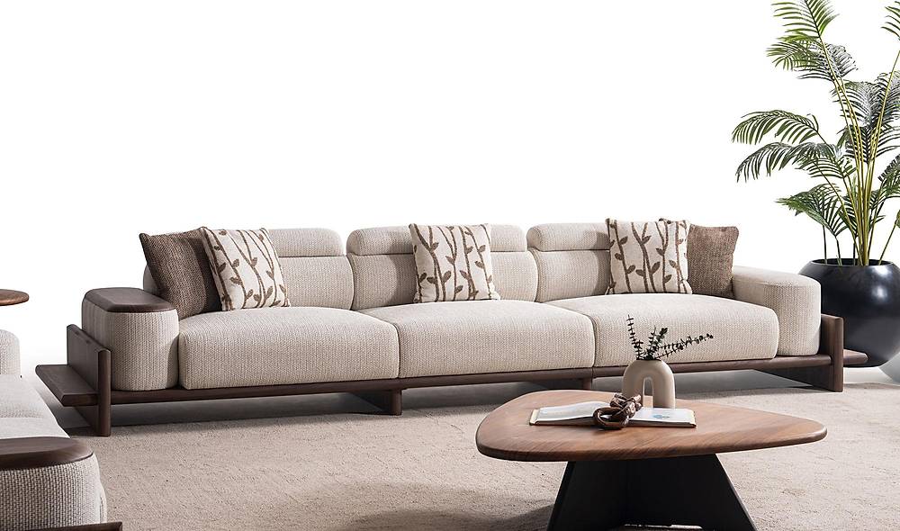 Alya Koltuk Takımı - Krem Koltuk Takımı