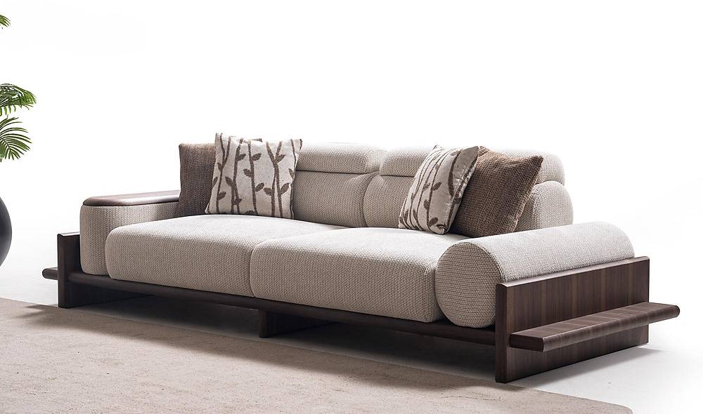 Alya Koltuk Takımı - Krem - Çap Kol Koltuk Takımı