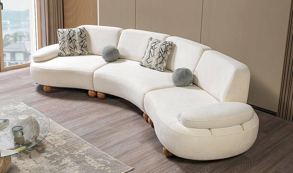 Floransa Koltuk Takımı - Yuvarlak Ayak Koltuk Takımı