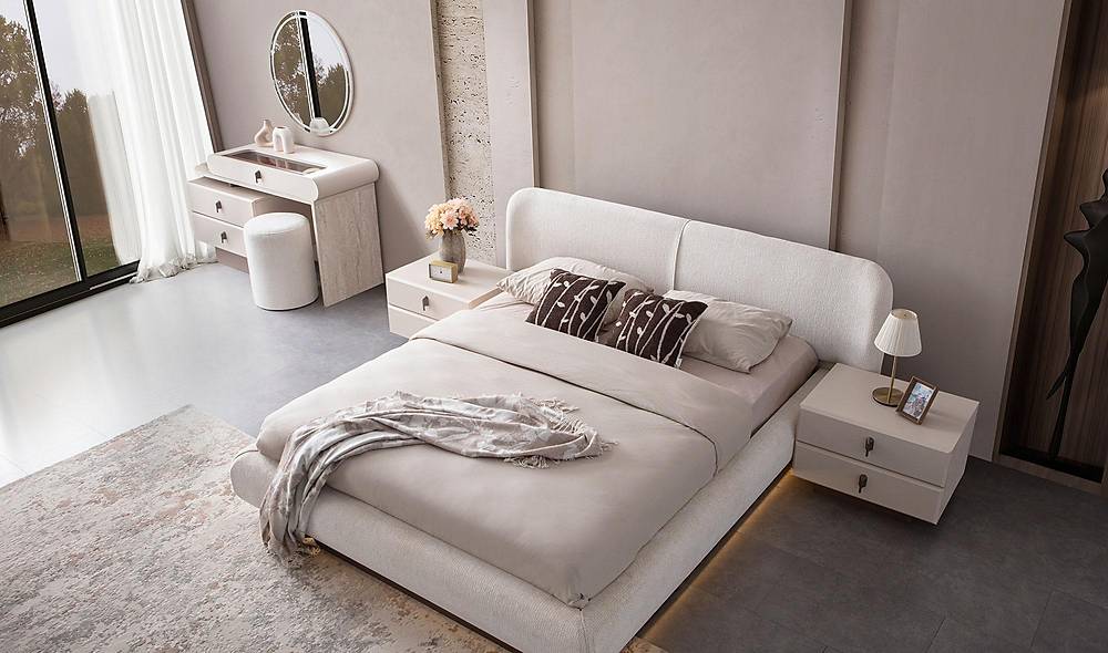 Lacy Bazalı Yatak Odası Yatak Odası