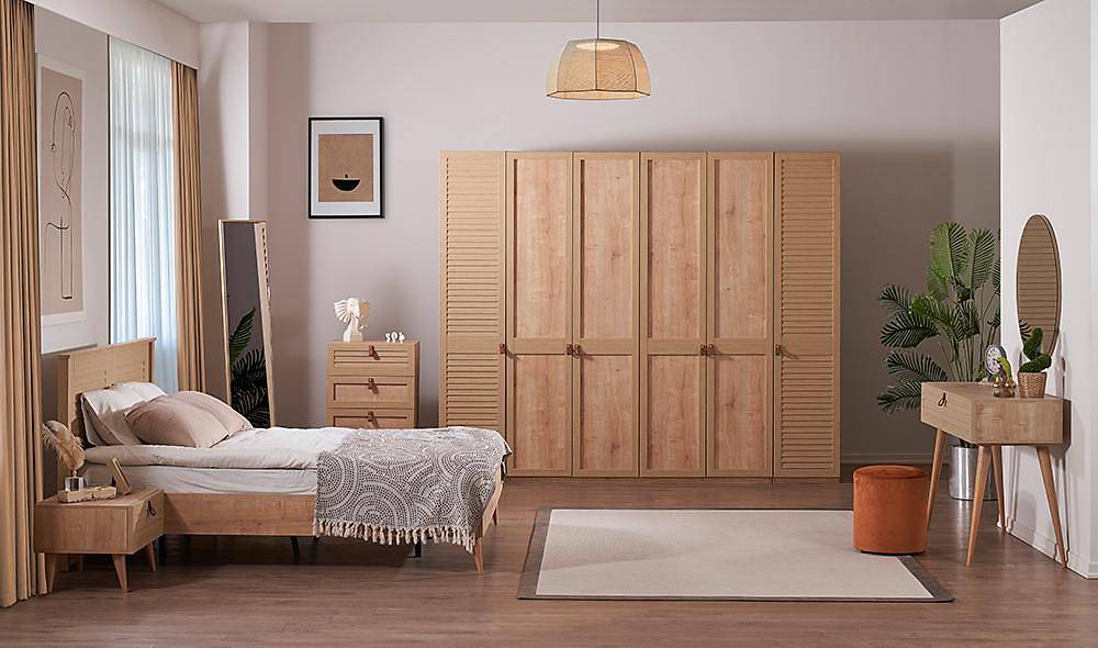 Trio Yatak Odası - Ceviz Yatak Odası