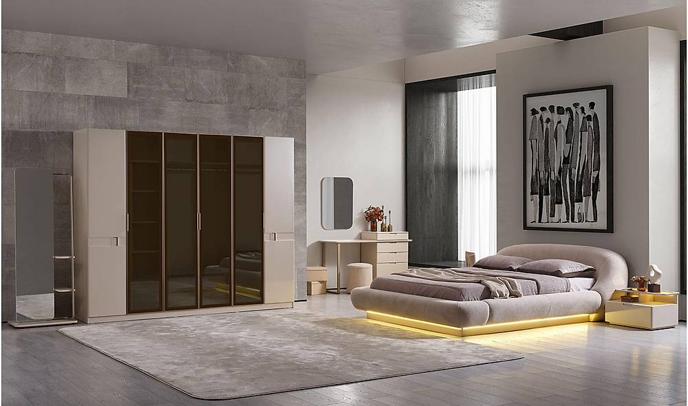 Rush Bazalı Yatak Odası Yatak Odası